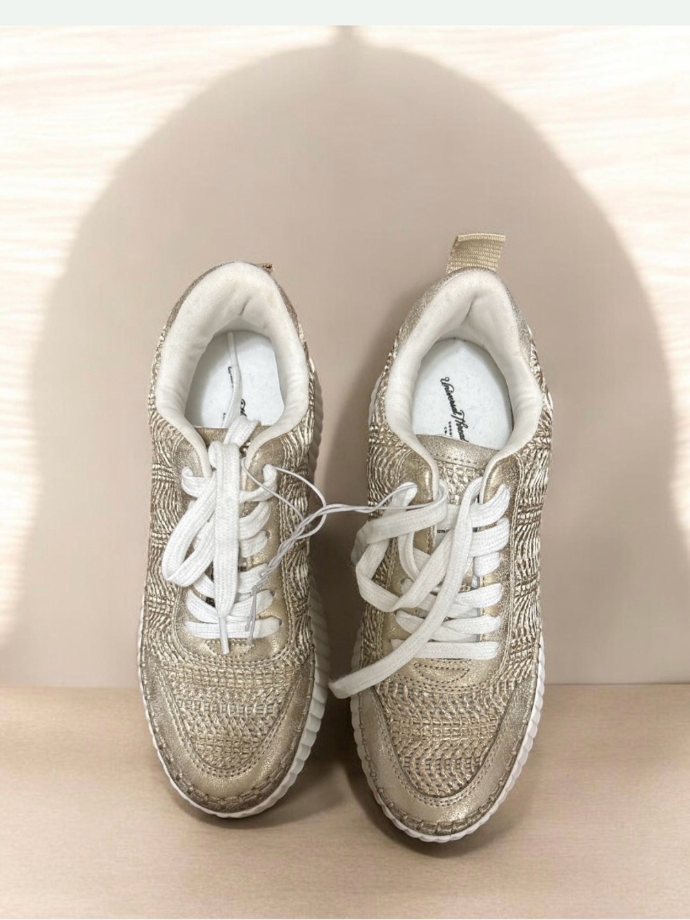 Target Metallic Beige Woven Women's Sneakers